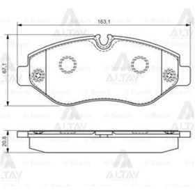 Resim Fren Balata Sprınter 06-09 / Crafter 06-16 Tek Teker 3.5t Ön / Vıto 14 W447-73608 