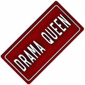 Resim Drama Queen Yazılı Sök-tak-pratik Vantuzlu Yeni Nesil Dekor 