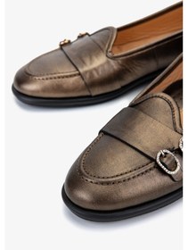 Resim Valmenti Kadın Kahverengi Hakiki Deri Loafer Ayakkabı 611 E1712-06 Bn Ayk Sk25-26 Marrone Pearl Kahverengi 