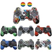 Resim Ps3 Kontrol Cihazı Gamepad Silikon Kauçuk Kılıf Koruyucu Kapak Playstation 3 Joystick İçin 2 Başparmak Tutacağı Kapağı:gökkuşağı Newway D682 