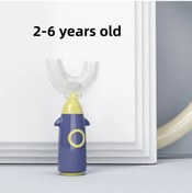 Resim Çocuklar İçin Diş Fırçası U Şekli 360 Çocuk Diş Fırçası Diş 