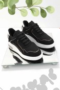 Resim Bambi Siyah Süet Kadın Sneaker K01212222202 