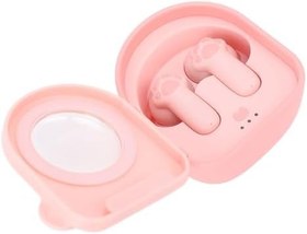 Resim Gedourain Kızlar Için Yüksek Ses Kalitesine Sahip Kablosuz Sevimli Kedi Pençesi Kulaklıklar, Dahili Mikrofon, Müzik Ve Oyun Için İdeal Kulaklık 