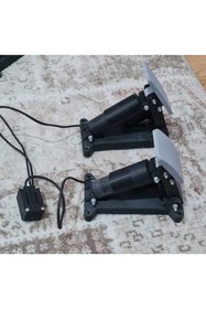 Resim KAPLAN 3D BASKI Direksiyon seti için gaz ve fren pedalı 