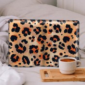 Resim Kahverengi Leopar Deseni Notebook Sticker, Laptop sticker,, Hp Sticker, Asus Sticker, 15.6 inç Sticker 