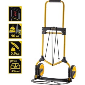 Resim Stanley FT580 Katlanır El Arabası 70Kg Kapasite Hafif Dayanıklı Çelik Yapı ile Konforlu Kullanım 