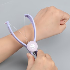 Resim Kadınlar için Mini Yüz Tüyü Temizleyici Seti, Yaylı İplikli, Yanak ve Kaş Tüyü Alma Aracı 