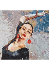 Resim Figüratif Seri-13 Dokuma Goblen Kumaş-Dans 