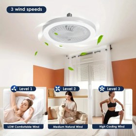 Resim LED Lambalı Tavan Vantilatörleri 