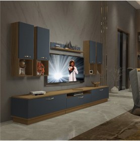 Resim Decoraktiv Trendstyle 8da Mdf Tv Ünitesi Tv Sehpası - Pera - Antrasit 