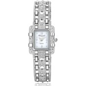 Resim ZSHSKJ Kare Kadran Paslanmaz Çelik Kayış Quartz Saat Kırmızı (Yurt Dışından) 