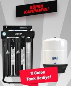 Resim Ro 300 Su Arıtma Cihazı - 11 Galon (40 Litre) Metal Tank Hediye! 