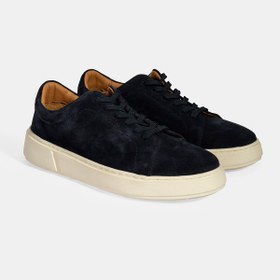 Resim Desa Erkek Lacivert Bağcıklı Süet Spor Ayakkabı 