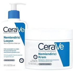 Resim Cerave Kuru ve Çok Kuru Ciltler İçin Nemlendirici Losyon 236 ML + Nemlendirici Krem 340 G 