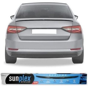 Resim SUNPLEX Skoda SuperB Bagaj Üstü Spoiler Piano Black 2015-2019 