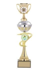 Resim Odak Kupa - Figürlü Kupalar - Kupa Figürlü Kupalar Fg-065 A - 50 Cm Altın - Beyaz 