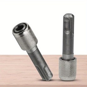 Resim Çok Amaçlı SDS Soket Adaptörü: 1/4" Hex Şaft Vidalama & Matkap Ucu Dönüştürücü, Dayanıklı Metal Yapı - RV İç Parçaları & Aksesuarları 