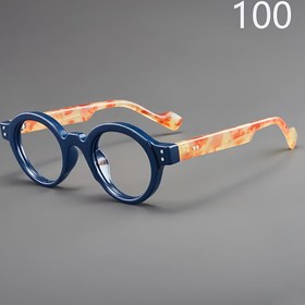 Resim 1 adet Vintage Büyük Boy Yuvarlak Erkek & Kadın Gözlüğü - Dayanıklı PC Çerçeve, Mavi & Turuncu Gradyan Lensler, Hafif & Şık Okuma, Bilgisayar veya Günlük Kullanım için, Bilgisayar Gözlüğü, Retro Stil Gözlük, Polikarbonat Lensler, Bataryasız, Erkek Retro Gözlük, Erkek Gözlük, Erkek Gözlükleri, Erkek Gözlükleri, Erkek Optik Çerçevesi, Erkek Gözlükleri, Erkek Göz Kirişi 