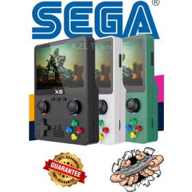 Resim Taşınabilir Oyun Konsolu 3.5 Inç IPS Ekran Retro 6500 Oyun Atari Sega Oyunları 