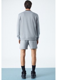 Resim Grimelange Federer Erkek Uzun Kollu Regular Bisiklet Yaka Gri Eşofman Takımı 