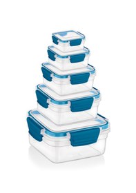 Resim Cosiness 5'li Sızdırmaz Saklama Kabı Mavi 