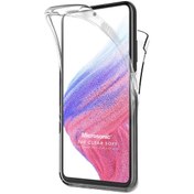 Resim Samsung Galaxy M52 Kılıf 6 Tarafı Tam Full Koruma 360 Clear Soft Şeffaf Microsonic