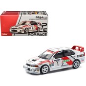 Resim HOT WHEELS Pop Race 1/64 Mitsubishi Lancer Evolution IV 1997 Catalunya Rally Winner PR640165 