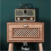 Resim Taşınabilir Nostaljik Radyo Bluetooth/fm/usb/sd, Kahverengi, Retro Tasarım 