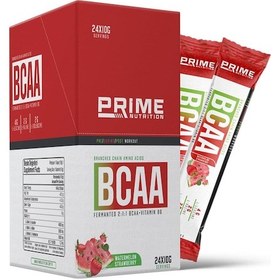 Resim Prime Nutrition Bcaa 2:1:1 Karpuz & Çilek 24 Saşe X 10 Gram Tek Kullanımlık Paket 