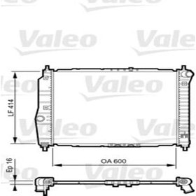 Resim VALEO 735158 Motor Su Radyatoru Aveo Kalos T200 T250 1.4 16V Mt 2003- 2008 96443476 (WN923527) 