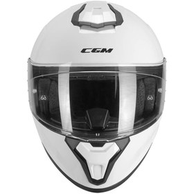 Resim Cgm 330A Rıot Sport Kapalı Kask Spoyler Beyaz 