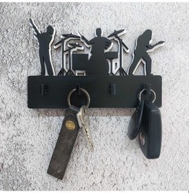 Resim Cajuart Dekoratif Orkestra Desen Duvar Askısı Anahtarlık 