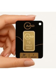 Resim Ard 1 Gram Altın 24 Ayar Külçe Altın 