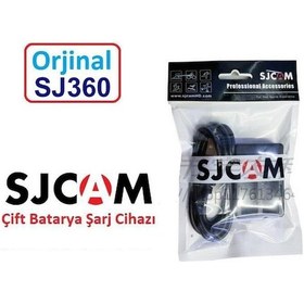Resim Sjcam Sj360 Çift Batarya Şarj İstasyonu Dual Usb Charger 
