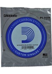 Resim D'addario Pl009 Elektro Ve Akustik Tek Tel. E- Mi . Hıgh Carbon S 