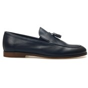 Resim Libero Erkek Hakiki Deri Püskül Detaylı Loafer Ayakkabı 25y L165 M Lacivert Lacivert 