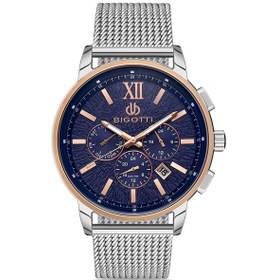 Resim Bigotti Erkek Kol Saati Esbg.b.10352.3 Hasır Kordon 44 Mm Kasa Çapı Gümüş 