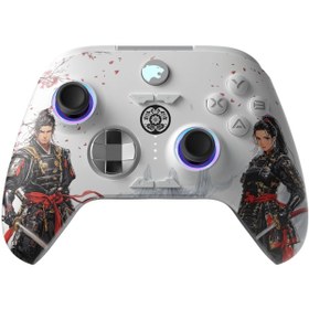 Resim GamePower Force RGB Kablosuz Beyaz Gamepad (2.4G, Bluetooth,Kablolu) (PC Uyumlu) 