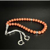 Resim Yıldız Doğal Taş Kırmızı Jasper 8mm 33lük Doğal Taş Tesbih 