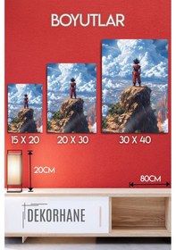 Resim Metal Baskı - Goku, Anime Tablosu - Manga Film Posterleri - Dekoratif Tablo 