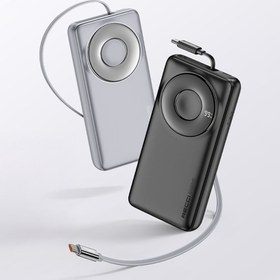 Resim Recci RPB-P72 Hızlı Şarj Özellikli Type-C Kablolu Powerbank 65W 20.000mAh Gri 