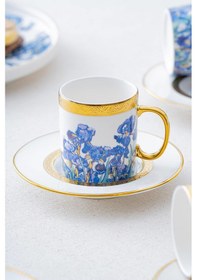 Resim Acar Lanthe Lone 6 Kişilik Kahve Fincanı Takımı - Mavi 