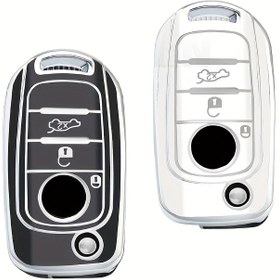 Resim FIAT Tipo, Tprp Freedom 500X, Doblo, Argo, Nuovo, Grazie Anahtar Koruyucu için Araba Flip Anahtar Kılıfı Kapak Kabuk Fob 