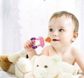 Resim New Baby Silicone Pacifier, Encapsulated To Soothe Complementary Food Feeding Artifact - Yellow / S 
