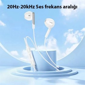 Resim Hoco M123 Kulakiçi Mikrofonlu Kablolu Type-C KULAKLIK-(5775) 