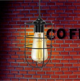 Resim Kafes Siyah Metal Sarkıt Barista Cafe Hol Avize Depo Aydınlatma Siyah 