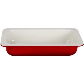 Resim Lava 1/3 Gn Küvet Kırmızı Dikdörtgen İçi Krem 32 X 17 Cm Diğer 