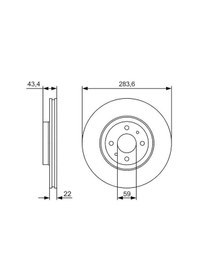 Resim Fiat Doblo 1.9Mjet 2005-2010 Bosch Ön Disk 2 Adet N11.1215 
