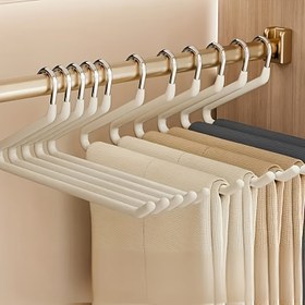 Resim 30 adet Uzay Tasarrufu Şık Z-Şekilli Pantolon Askısı, Dayanıklı Metal Çok Fonksiyonlu Organizatör Ev ve Giyim Mağazaları için, Şık Gardırop Depolama Çözümü Pantolon ve Gömlekler için, Giysi Askıları 