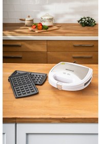 Resim Homend Toastbuster 1319H Waffe&Tost Makinesi (Çıkartılabilir Plakalı) 